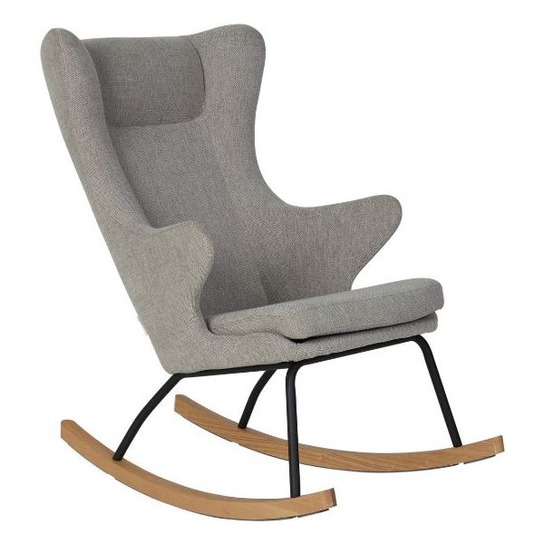 Fauteuil à bascule De Luxe - Gris Sable