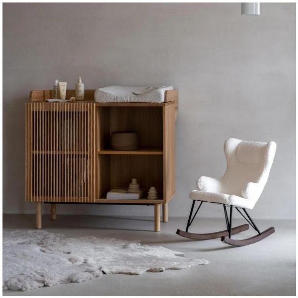 Fauteuil à bascule De Luxe Enfant - Crème