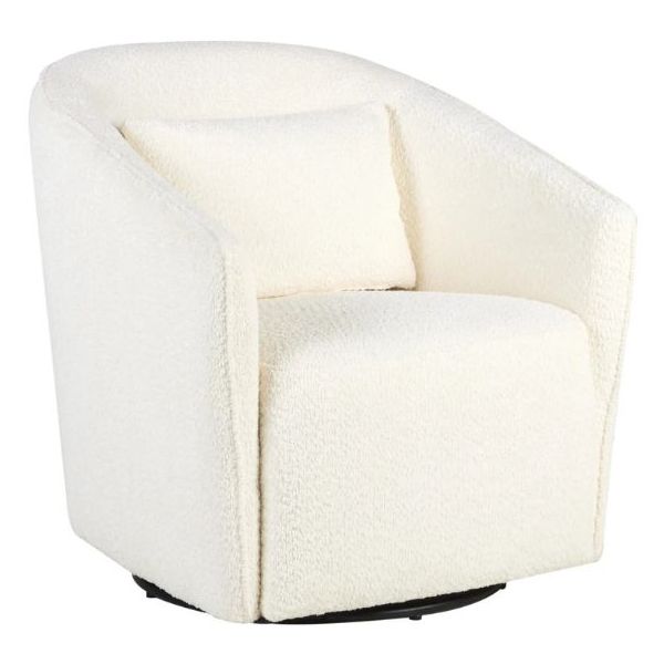 Fauteuil pivotant & berçant Gomi - Crème