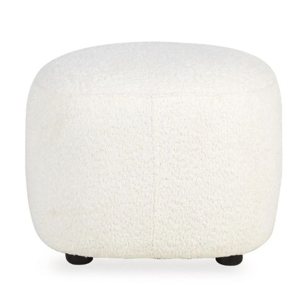 Repose-pieds Ottoman pour fauteuil Gomi - Crème