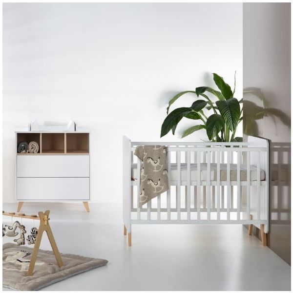 Lit bébé évolutif Loft 70 x 140 cm - Blanc