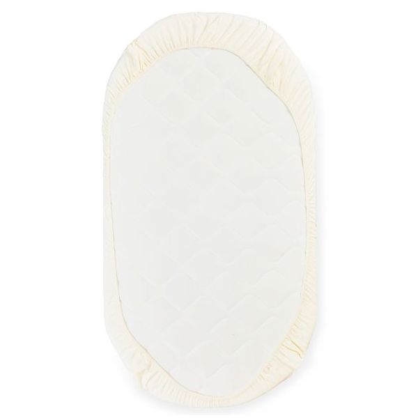 Drap housse pour lit bébé Lune 70 x 130 cm - Beige