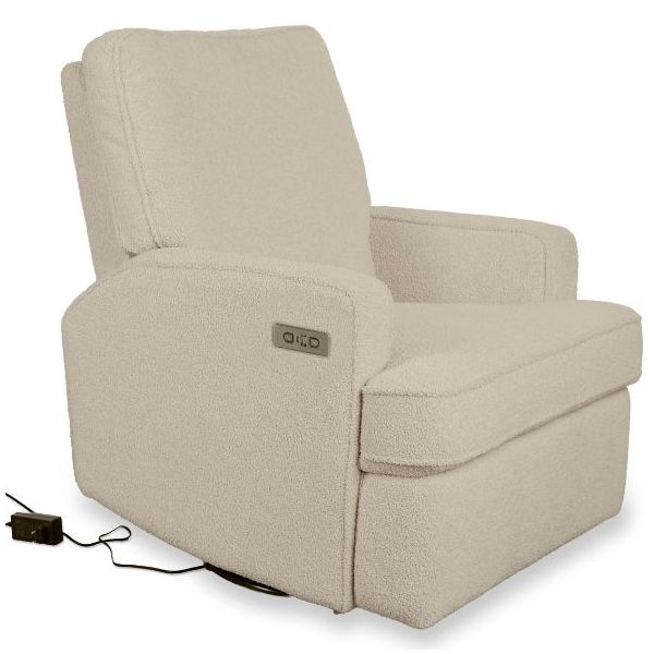 Fauteuil pivotant à bascule et inclinable Recliner 01 - Électrique - Teddy Taupe