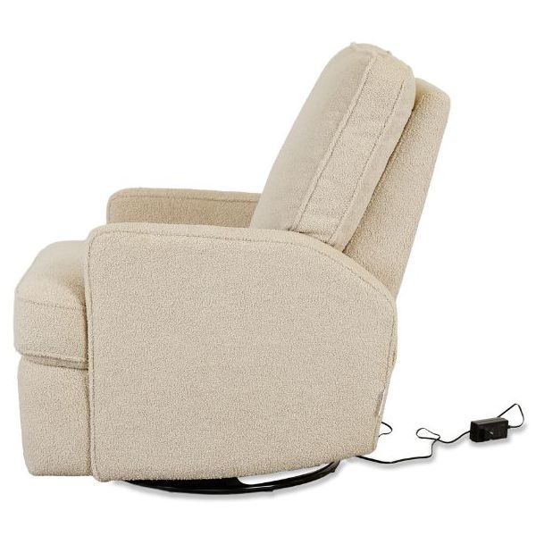 Fauteuil pivotant à bascule et inclinable Recliner 01 - Électrique - Teddy Taupe