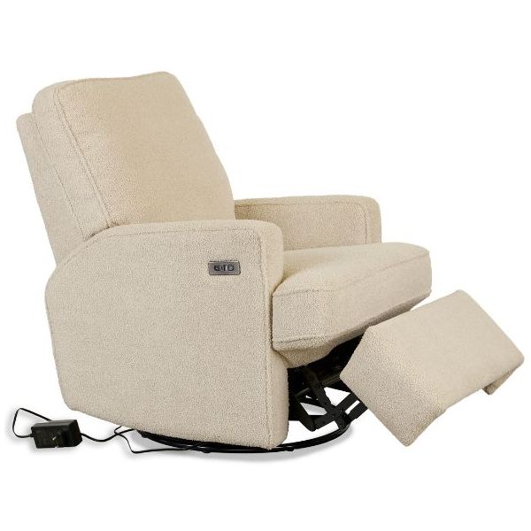 Fauteuil pivotant à bascule et inclinable Recliner 01 - Électrique - Teddy Taupe