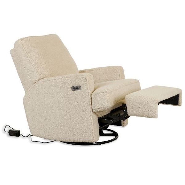 Fauteuil pivotant à bascule et inclinable Recliner 01 - Électrique - Teddy Taupe