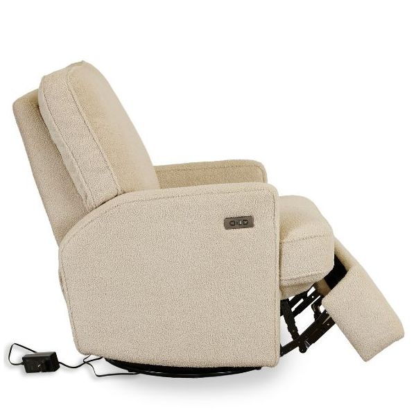 Fauteuil pivotant à bascule et inclinable Recliner 01 - Électrique - Teddy Taupe