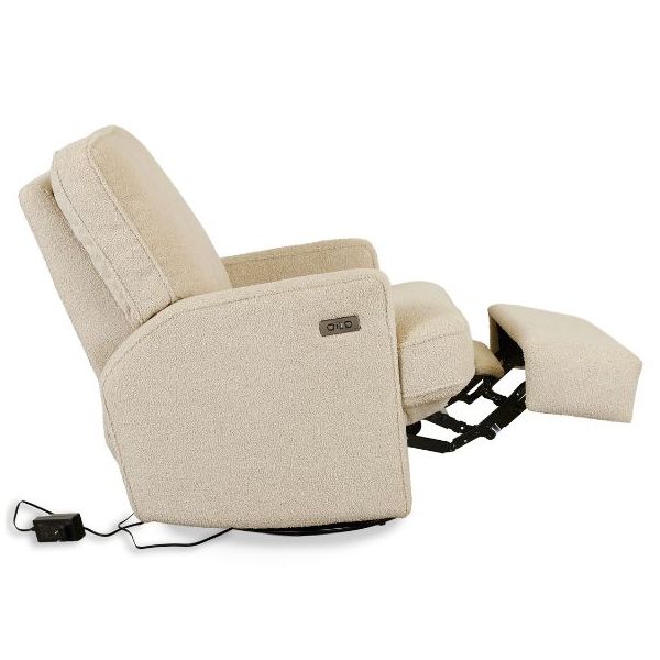 Fauteuil pivotant à bascule et inclinable Recliner 01 - Électrique - Teddy Taupe