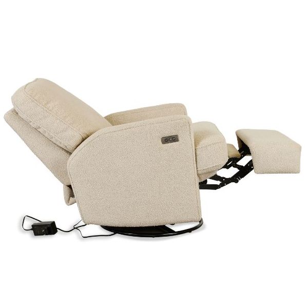 Fauteuil pivotant à bascule et inclinable Recliner 01 - Électrique - Teddy Taupe