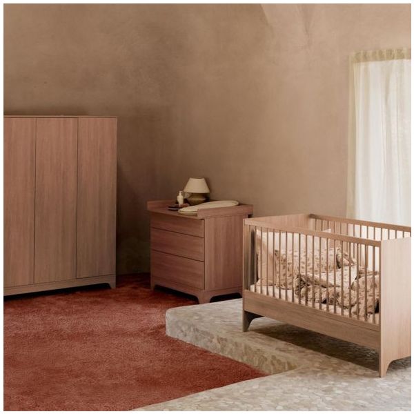 Tsugi Convertible Crib 70 x 140 cm - Honey Ash