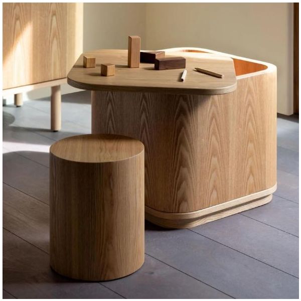 Tabouret enfant Yume - Frêne Naturel