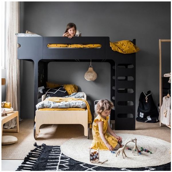 Lit mezzanine F - Noir