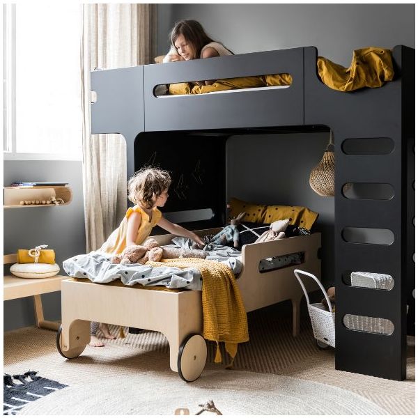 Lit mezzanine F - Noir