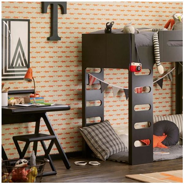 Lit mezzanine F - Noir