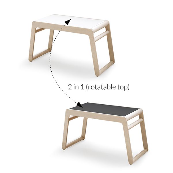 Table enfant B - Avec Tiroirs - Naturel