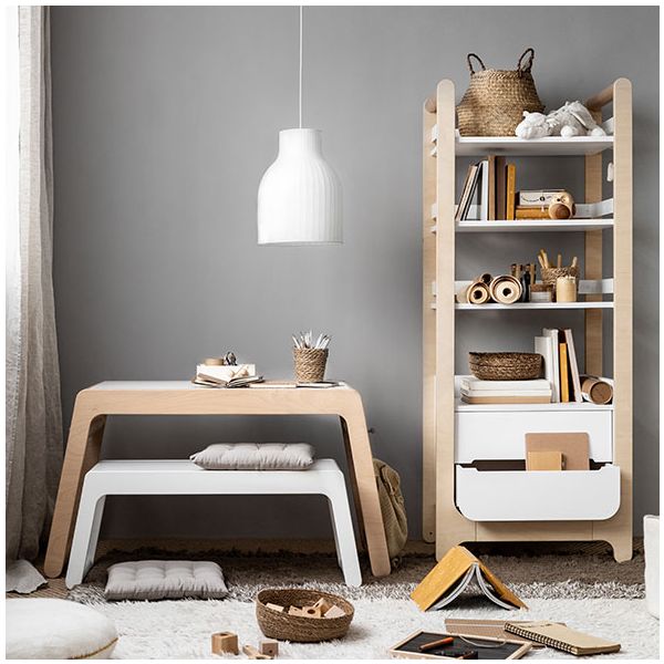 Bibliothèque H - Blanc