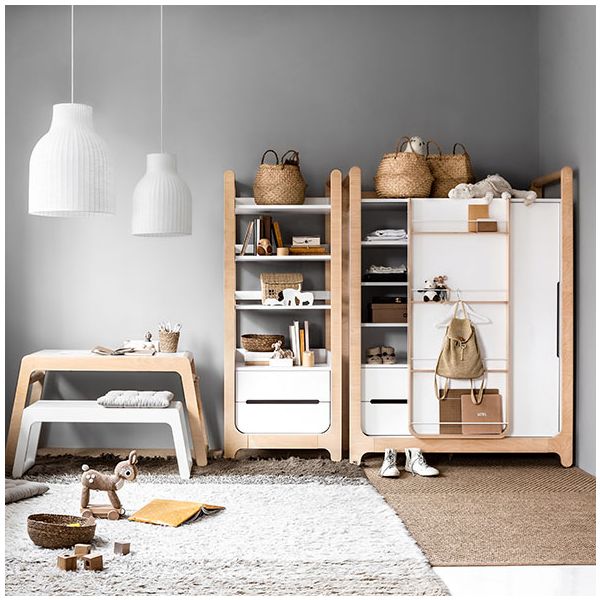 Bibliothèque H - Blanc