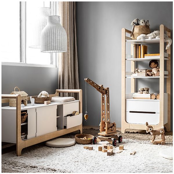 H Cabinet / Storage Bench - White