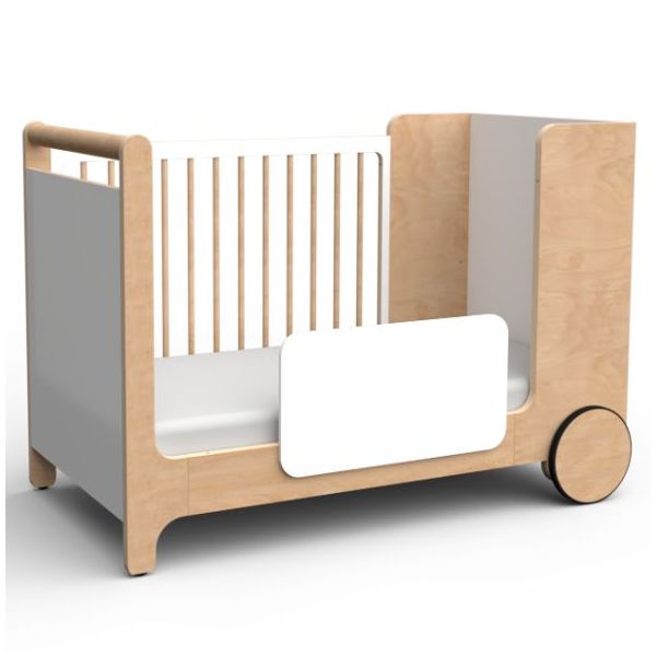 Barrière de sécurité pour lit bébé à bascule - Blanc