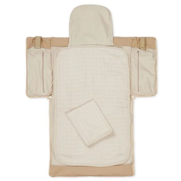 Ausklappbare Wickeltasche - Latte