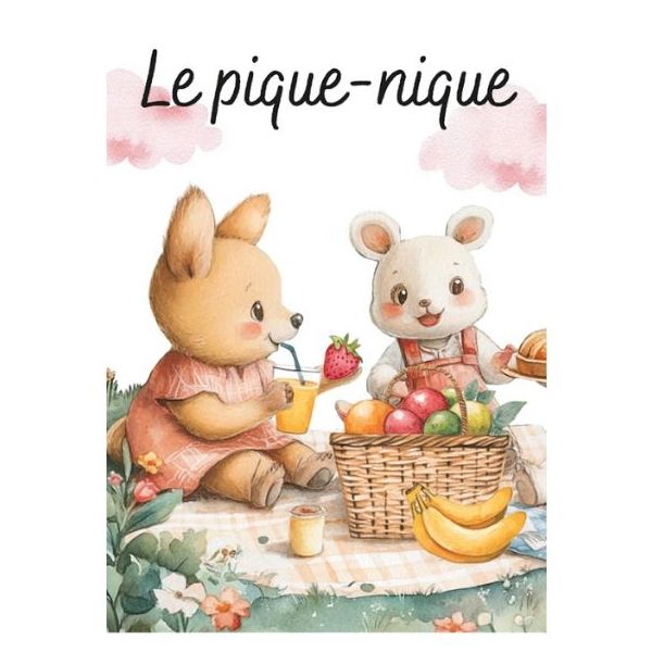 Puzzle magique à l'eau - Le pique-nique - Français