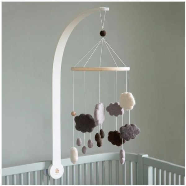 Accroche-mobile en bois - Blanc