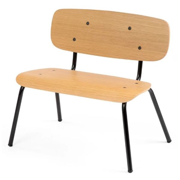 Oakee Kids Bench - Oak / Black