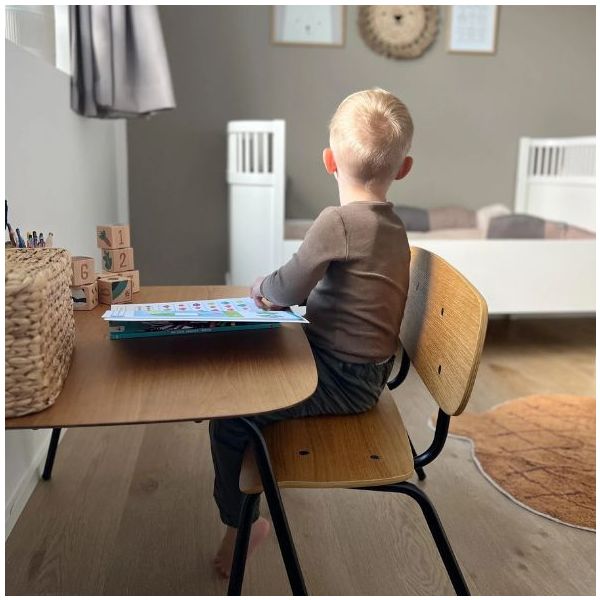 Oakee Kids Bench - Oak / Black