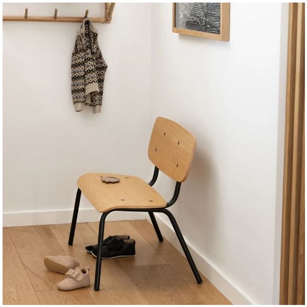 Oakee Kids Bench - Oak / Black