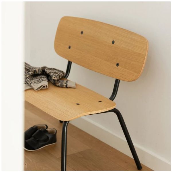 Oakee Kids Bench - Oak / Black