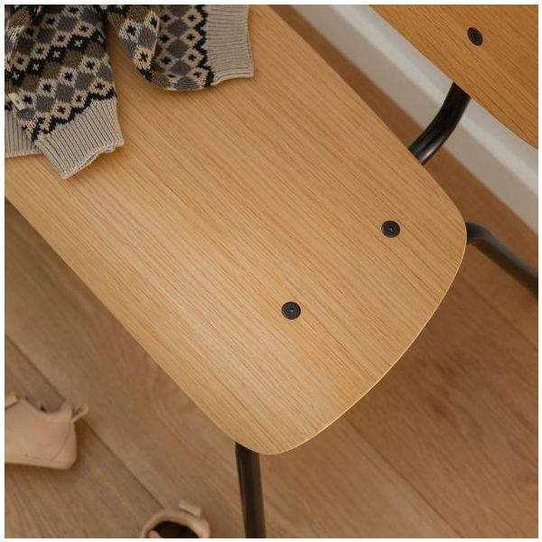 Oakee Kids Bench - Oak / Black