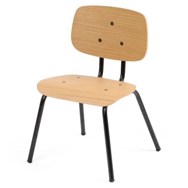 Oakee Kids Chair - Oak / Black