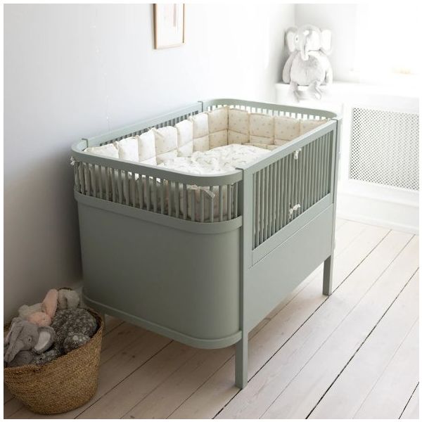 Lit bébé évolutif - Vert d'eau