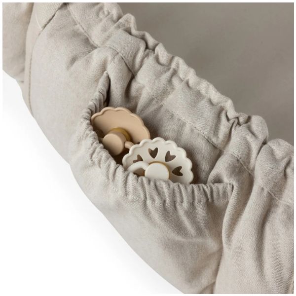 Babynestchen 3 in 1 mit Verdeck - Beige Meliert
