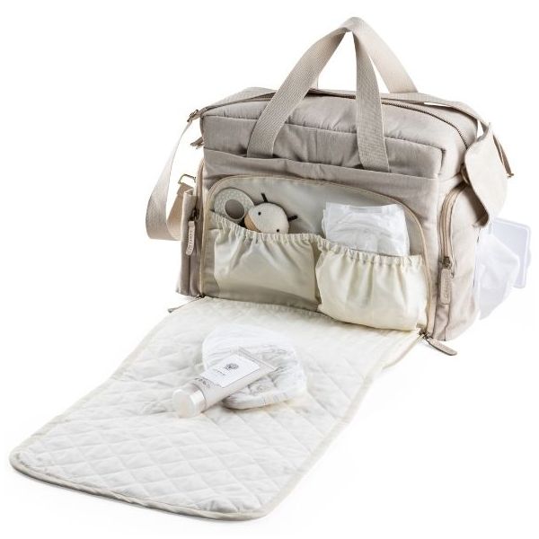 Wickeltasche On-the-go - Beige Meliert