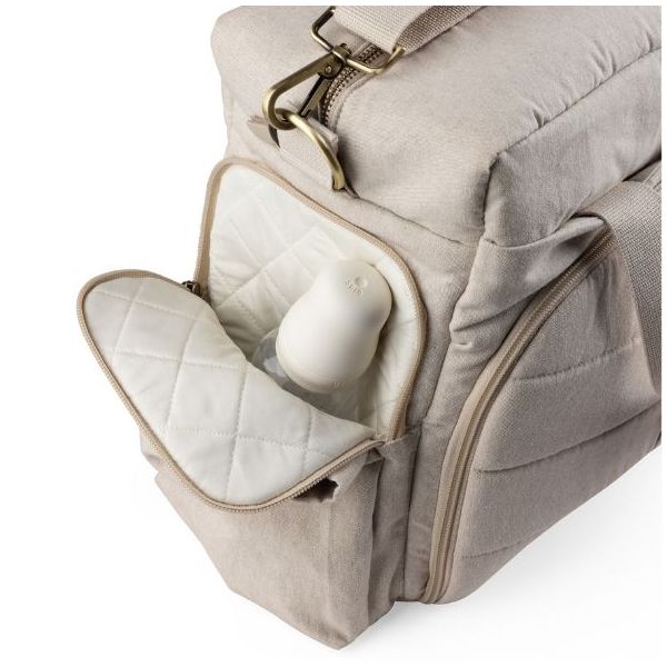Wickeltasche On-the-go - Beige Meliert