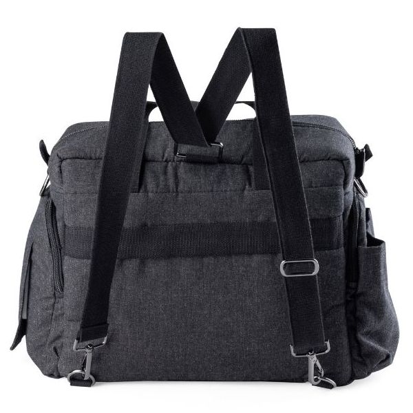 Wickeltasche On-the-go - Dunkelgrau Meliert