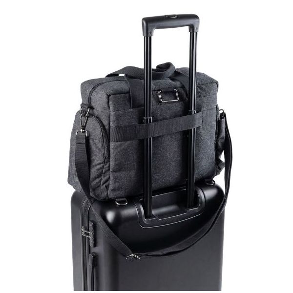 Wickeltasche On-the-go - Dunkelgrau Meliert