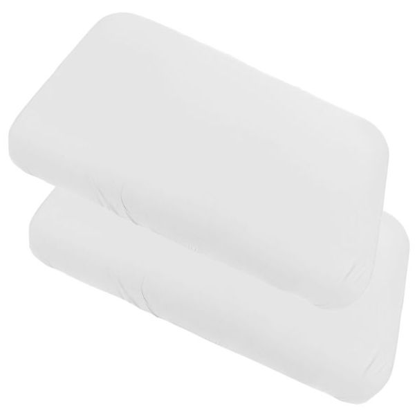 Set de 2 draps housse 70 x 120 cm - Blanc