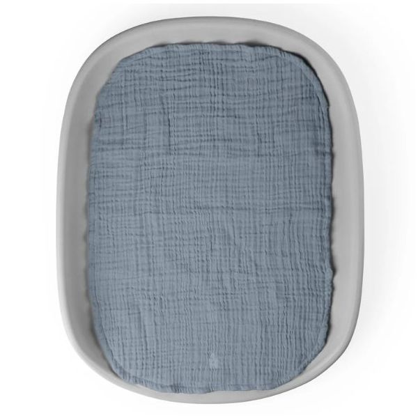 Set de 2 toppers pour matelas à langer - Bleu Lac
