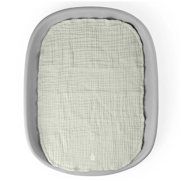 Set de 2 toppers pour matelas à langer - Vert Brume