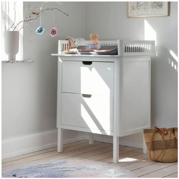 Table à langer - Blanc