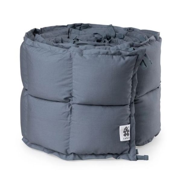 Tour de lit en kapok - 360 cm - Bleu Lac