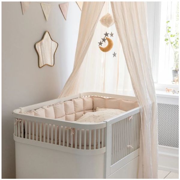 Tour de lit en kapok - 360 cm - Rose