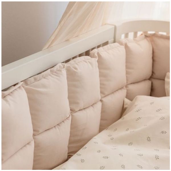 Tour de lit en kapok - 360 cm - Rose