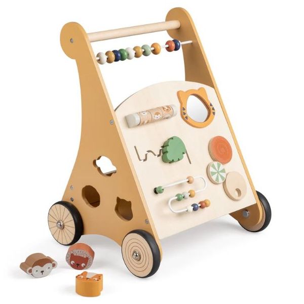 Trotteur multi-activités en bois