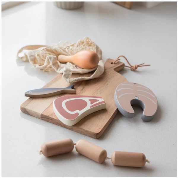 Viande & Poisson en bois