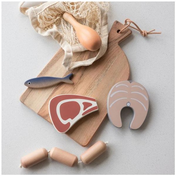 Viande & Poisson en bois
