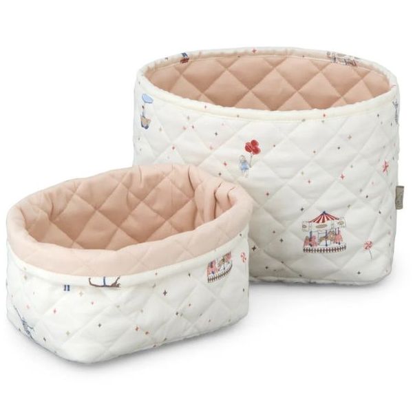 Set of 2 Quilted Storage Basket - Carousel