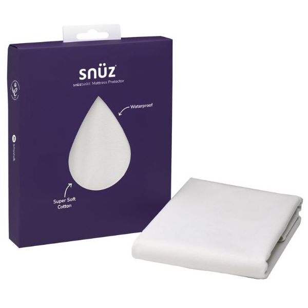SnüzBaskit Waterproof Mattress Protector - 38 x 75 cm - White